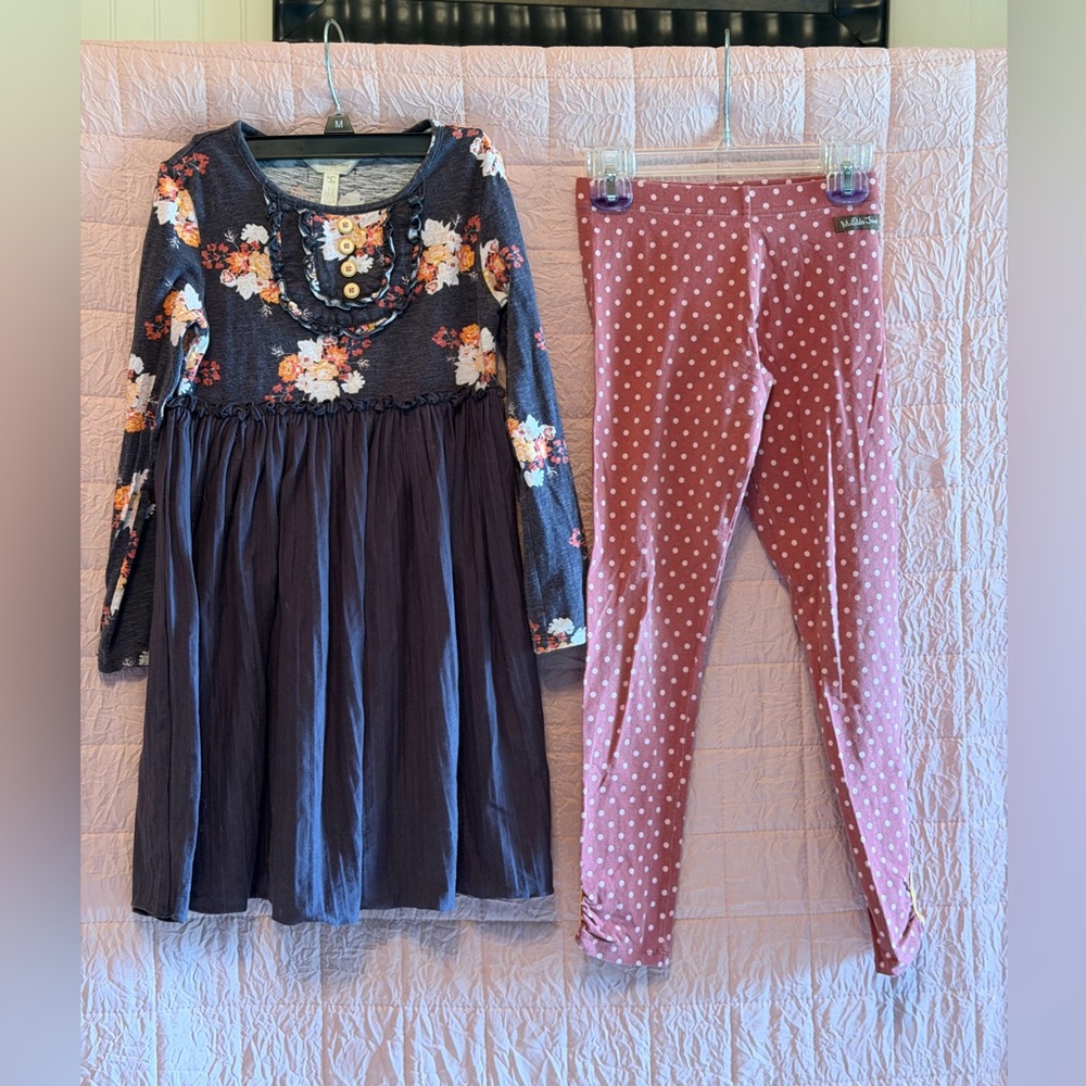 Matilda Jane Joanna Gaines Girls In Her ElementLeggings coordinated dress’s